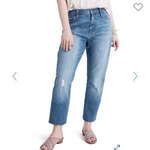 Madewell The High-Rise Slim Boyjean crop